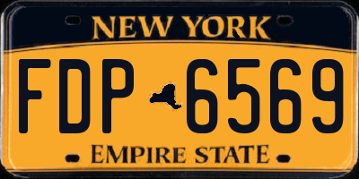 NY license plate FDP6569