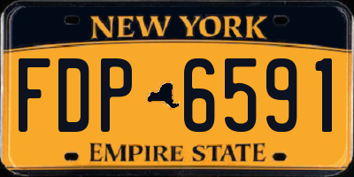 NY license plate FDP6591