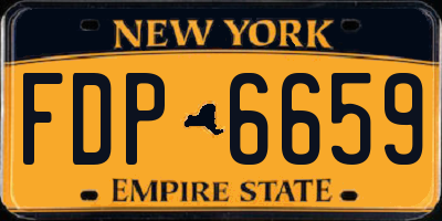 NY license plate FDP6659