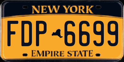 NY license plate FDP6699