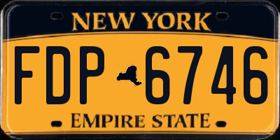 NY license plate FDP6746