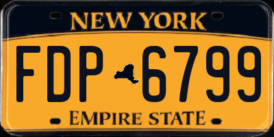 NY license plate FDP6799