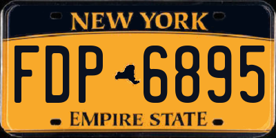 NY license plate FDP6895