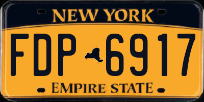 NY license plate FDP6917