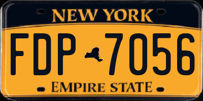 NY license plate FDP7056