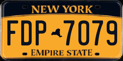 NY license plate FDP7079