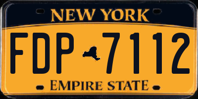 NY license plate FDP7112
