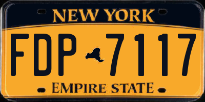 NY license plate FDP7117