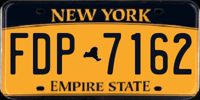 NY license plate FDP7162
