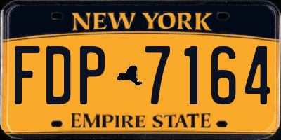 NY license plate FDP7164