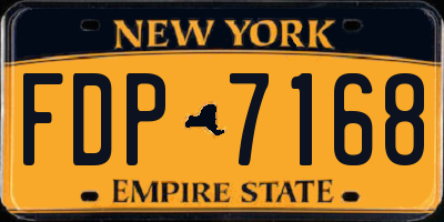 NY license plate FDP7168