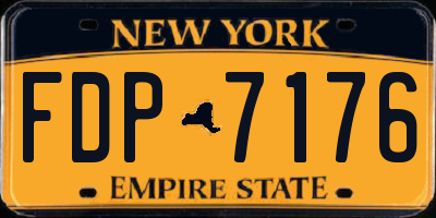 NY license plate FDP7176