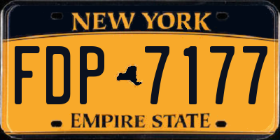 NY license plate FDP7177