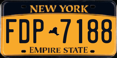 NY license plate FDP7188
