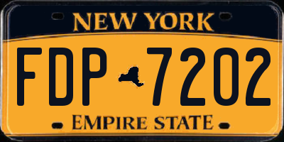 NY license plate FDP7202