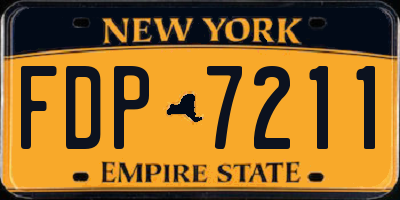 NY license plate FDP7211