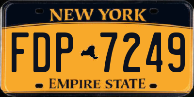 NY license plate FDP7249