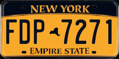NY license plate FDP7271