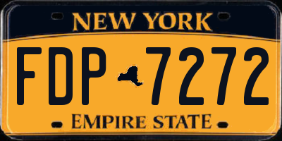 NY license plate FDP7272