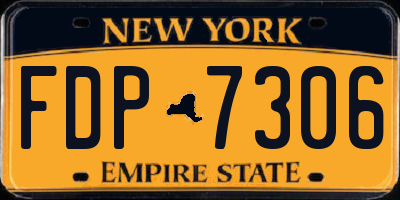 NY license plate FDP7306