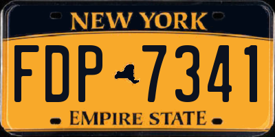NY license plate FDP7341