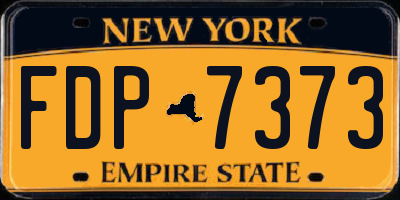NY license plate FDP7373