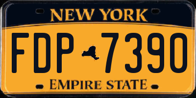 NY license plate FDP7390
