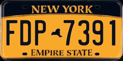 NY license plate FDP7391