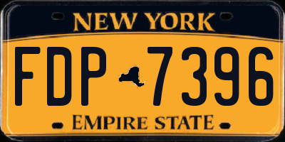 NY license plate FDP7396