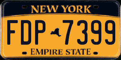NY license plate FDP7399