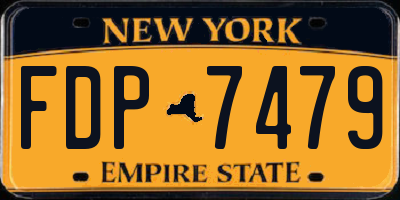 NY license plate FDP7479