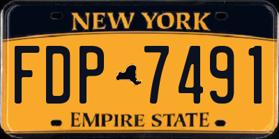 NY license plate FDP7491