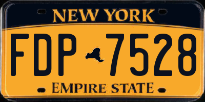 NY license plate FDP7528