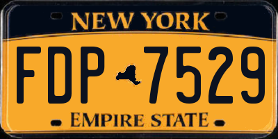 NY license plate FDP7529