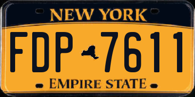 NY license plate FDP7611