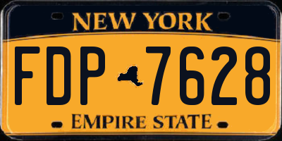 NY license plate FDP7628