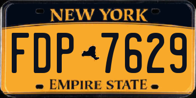 NY license plate FDP7629