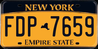 NY license plate FDP7659