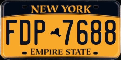 NY license plate FDP7688