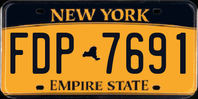 NY license plate FDP7691