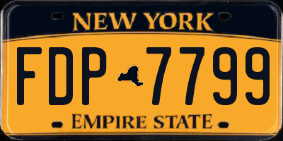 NY license plate FDP7799