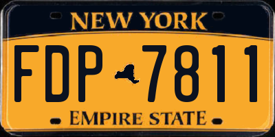 NY license plate FDP7811