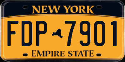 NY license plate FDP7901