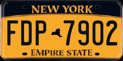 NY license plate FDP7902