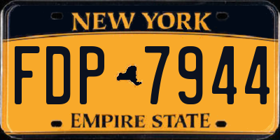 NY license plate FDP7944