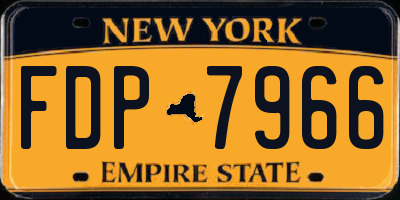NY license plate FDP7966