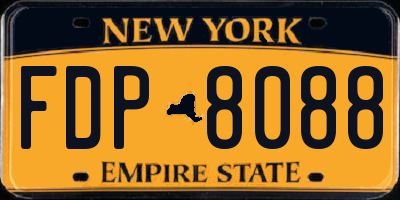 NY license plate FDP8088