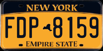NY license plate FDP8159