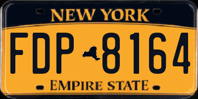 NY license plate FDP8164