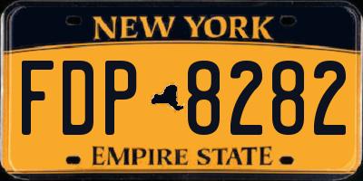 NY license plate FDP8282